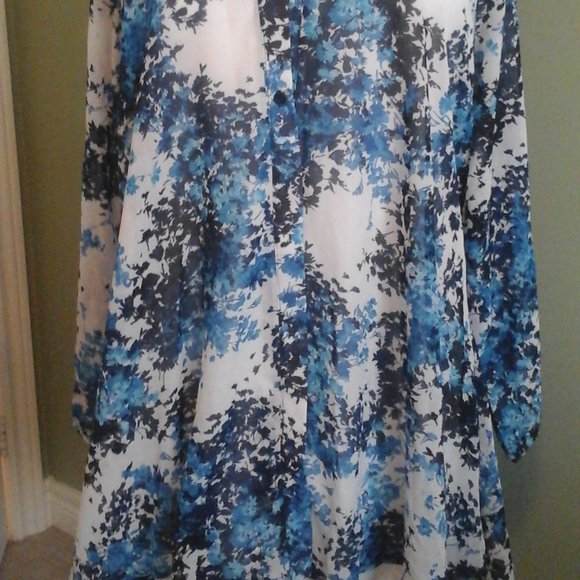 Bellina Chiffon Top, XXL, NWT - Picture 2 of 6